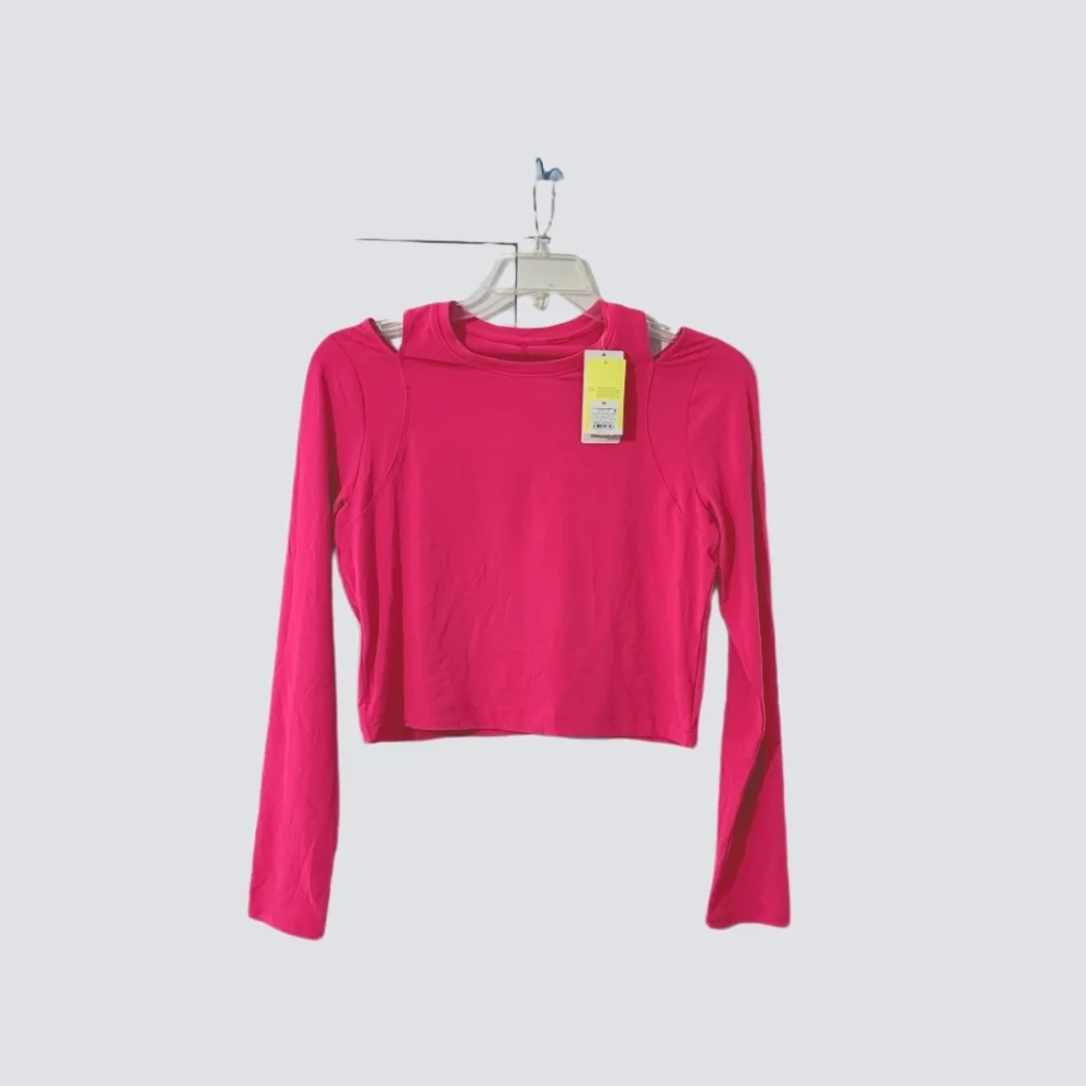All In Motion Women's M Top Cropped Neon Pink